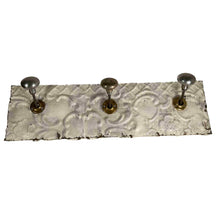Load image into Gallery viewer, Coat rack made from tin and old door knobs.
