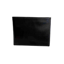 Load image into Gallery viewer, Black leather wallet.
