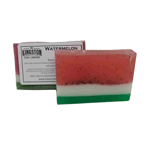 Watermelon glycerin soap.